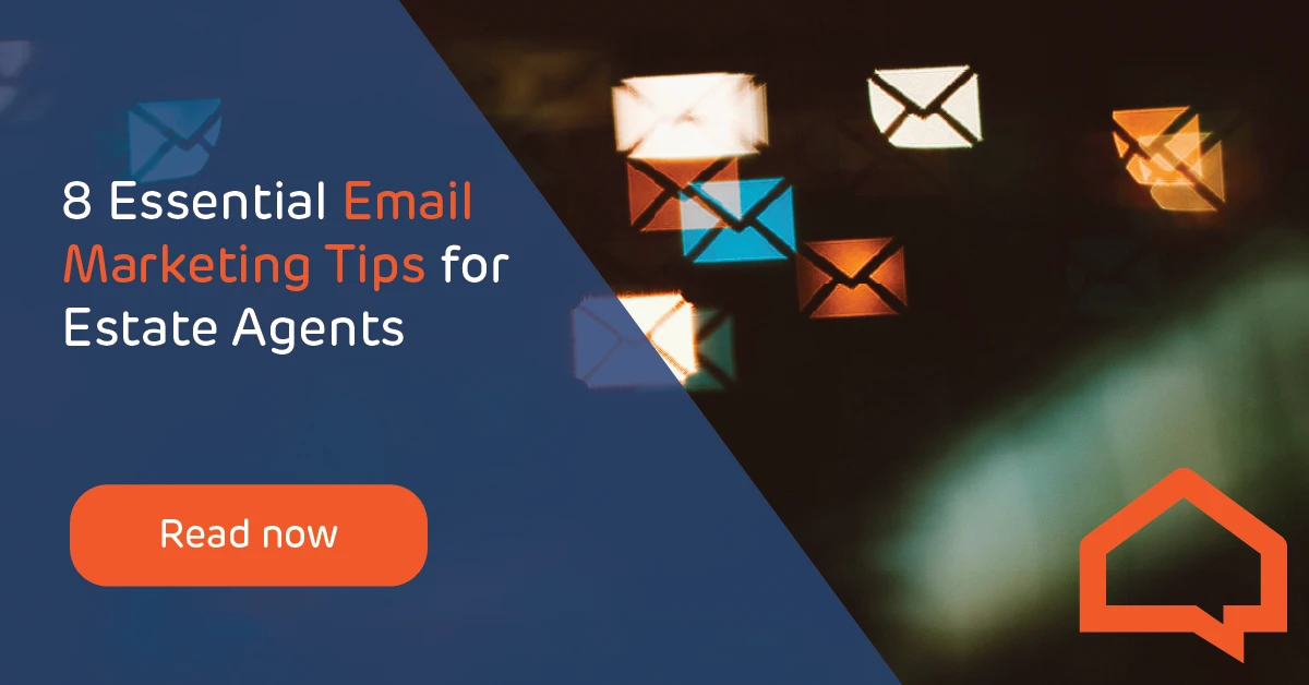 graphic image - the background is dark and there are different coloured envelope icons dotted around