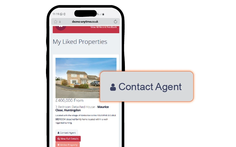 Dezrez Buyer App for home buyers to track property progress
